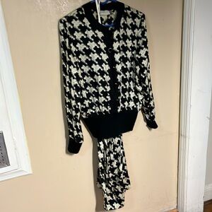 Lord &Taylor silk jacket and skirt set